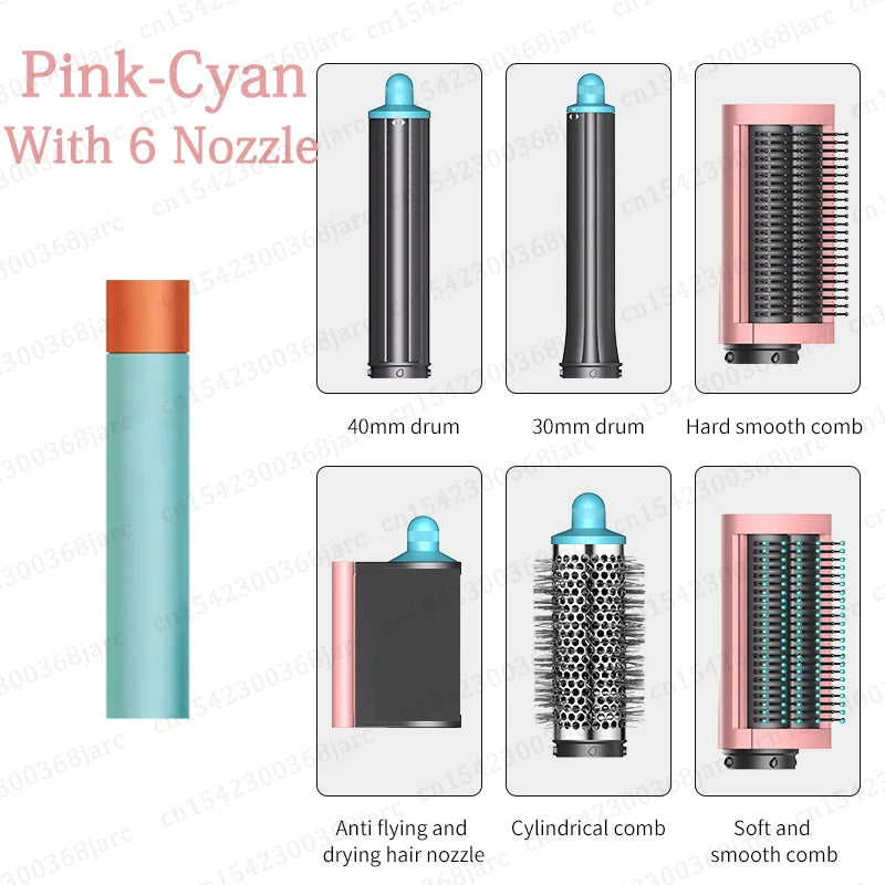 Verhoog Je Haarspel: 6-in-1 Multi-Styler met Krultang, Hete Lucht Borstel en Professionele Föhn voor Prachtige Krullen!