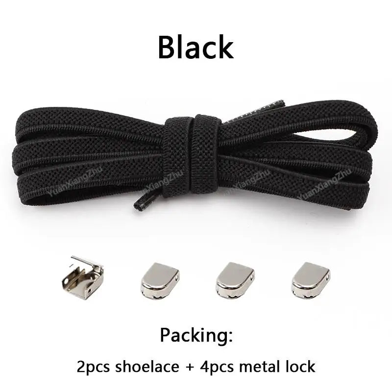 Moeteloze Elastische Geen-Knoop Veters voor Sneakers - Perfecte Pasvorm voor Kinderen en Volwassenen!