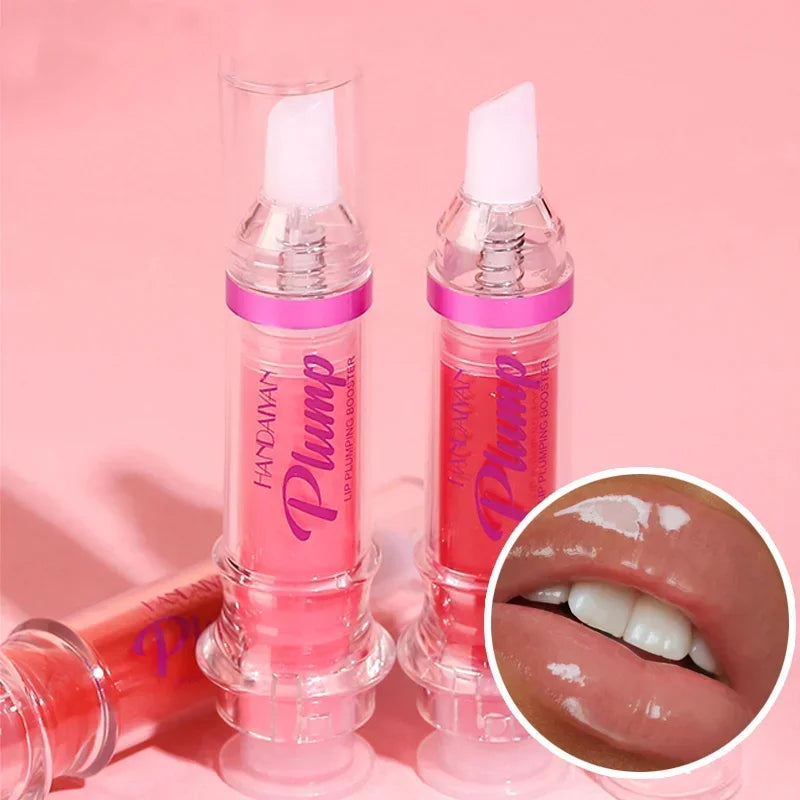 Bereik Weelderige Lippen met PLUMP POUT Lip Plumping Booster Gloss - Hoge Glans, Extreme Glans, en Kristalvolume Lipolie voor een Volle, Mooie Lippen!