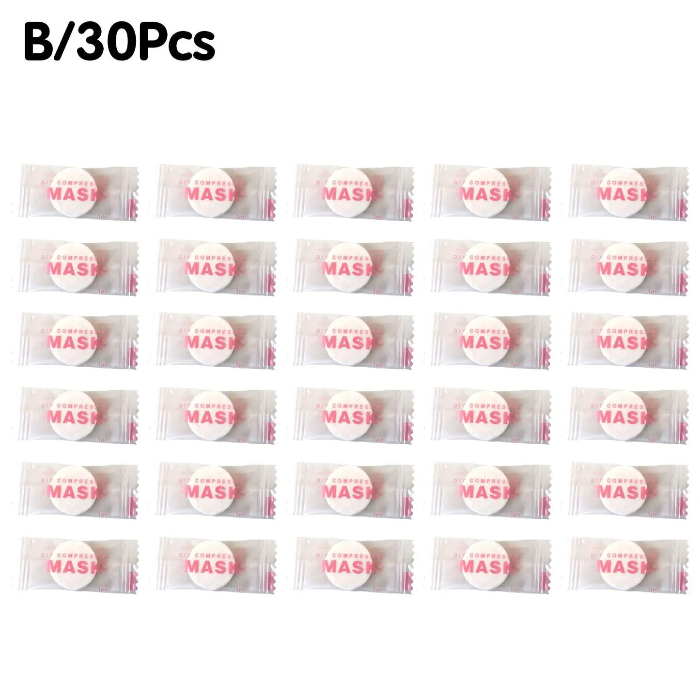 Luxe Wegwerp Gecomprimeerde Gezichtsmaskers - 30/50PCS Draagbare Niet-geweven Gezichtsdoek Munten voor Huidverzorging On-the-Go