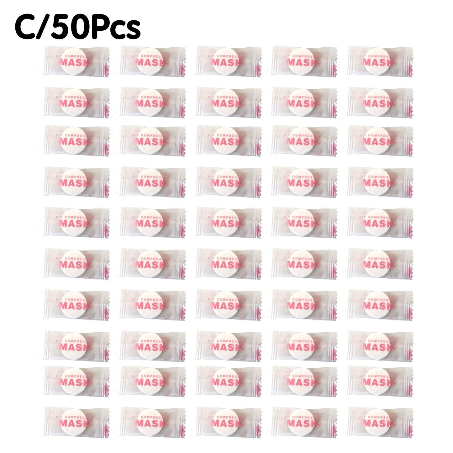 Luxe Wegwerp Gecomprimeerde Gezichtsmaskers - 30/50PCS Draagbare Niet-geweven Gezichtsdoek Munten voor Huidverzorging On-the-Go