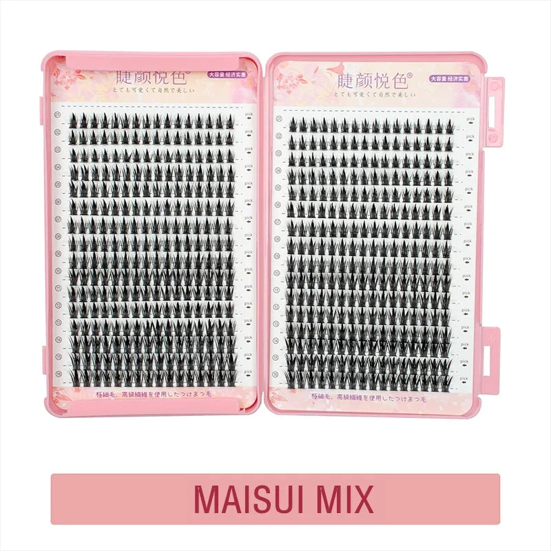 32 Rijen Luxe Individuele Cluster Wimperextensions - Professionele Kwaliteit voor Adembenemende Make-up Looks - Groothandel Beschikbaarheid
