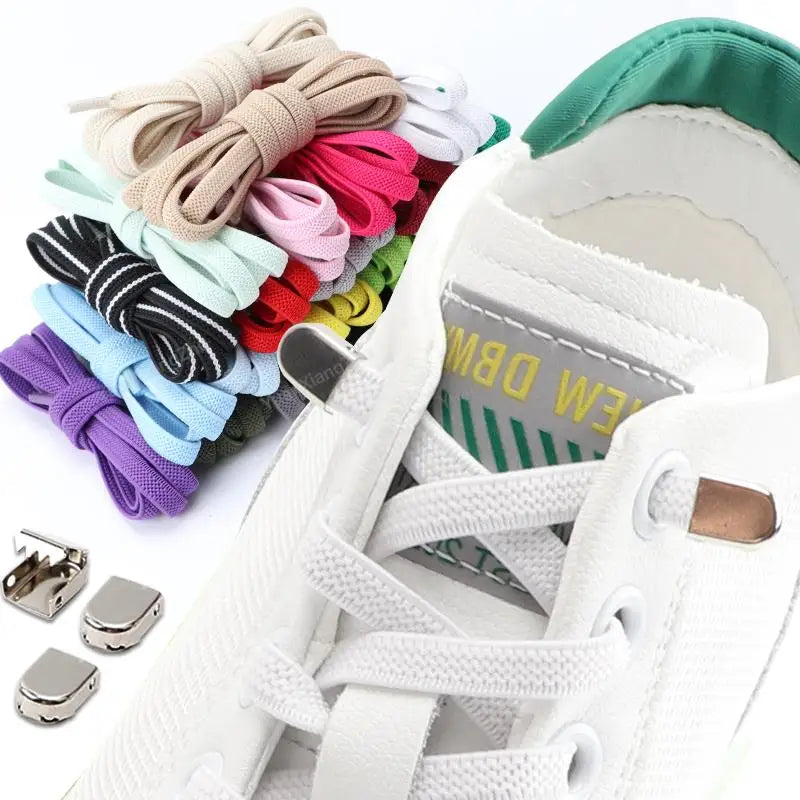 Moeteloze Elastische Geen-Knoop Veters voor Sneakers - Perfecte Pasvorm voor Kinderen en Volwassenen!