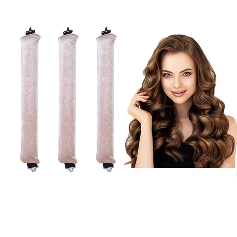 Transformeer je Haar Moeiteloos: Warmtevrije Krulstaaf Hoofdband voor Prachtige Krullen terwijl je Slaapt - Zachte Flexibele Staven met Haak voor Eenvoudig Stylen!