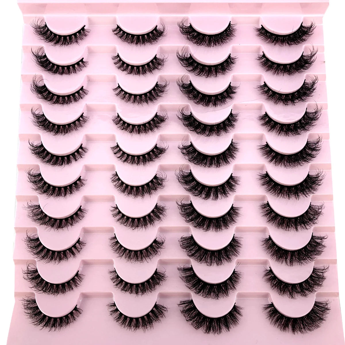 2023 Premium 20 Pairs Natuurlijke Lange 3D Minks Valse Wimpers Makeup Kit - Prachtig Gecontroleerde Mink Wimper Extensies voor Verbluffende Ogen!