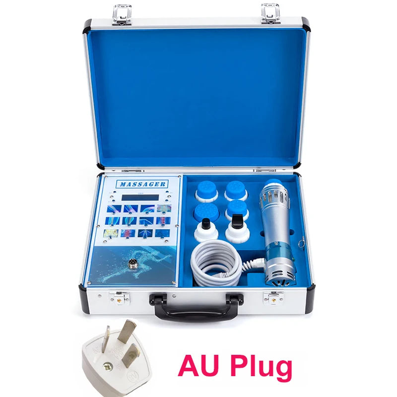 Ultieme Spiermassager met 7 Veelzijdige Koppen - Shockwave Therapie Apparaat voor ED Behandeling en Pijnverlichting - Geavanceerd Ballistisch Fysiotherapie Hulpmiddel