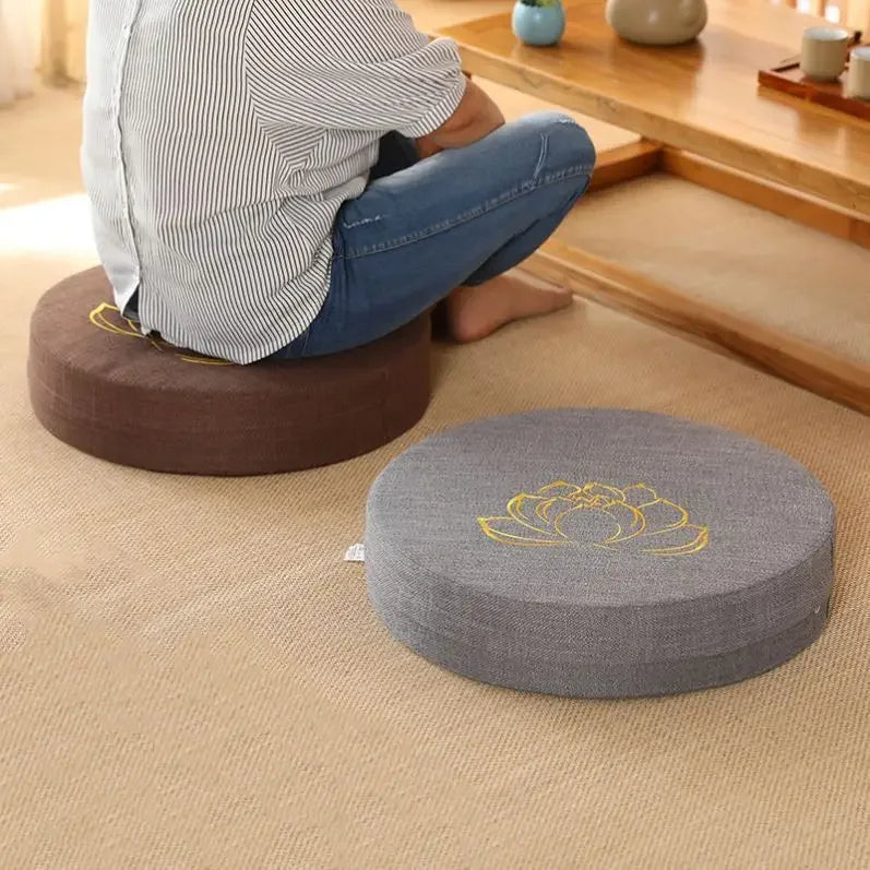 Deluxe 40x6cm Yoga Meditatiekussen - PEP Harde Textuur Rugsteun Kussen - Afneembare & Wasbare Japanse Tatami Mat