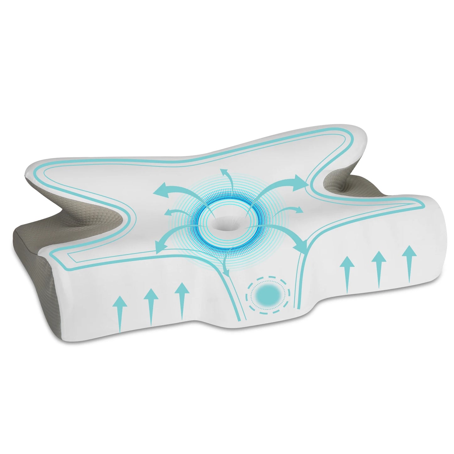 Premium Ergonomisch Contour Geheugenschuim Kussen - Orthopedische Nekondersteuning voor Ultieme Pijnverlichting