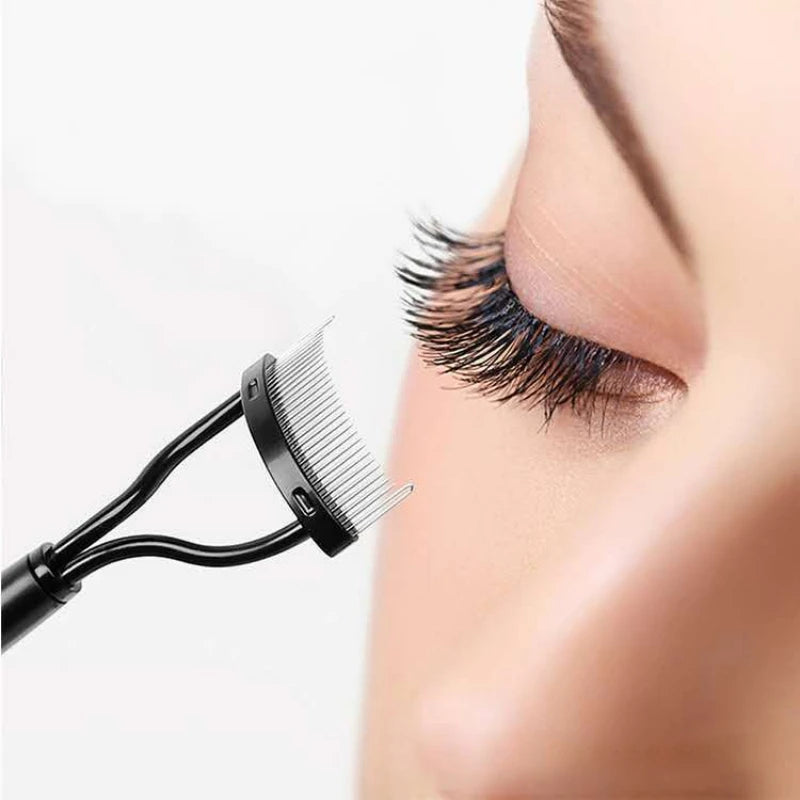 Professionele Wimperseparator met Roestvrijstalen Tanden - Perfecte Kruller & Kam voor een Onberispelijke Mascaratoepassing
