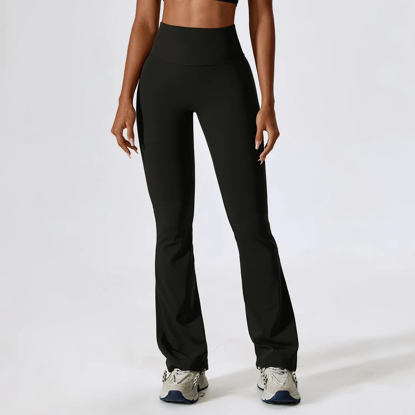 Stijlvolle Hoge Taille Flared Leggings voor Dames - Perfect voor Yoga, Gym en Dans!