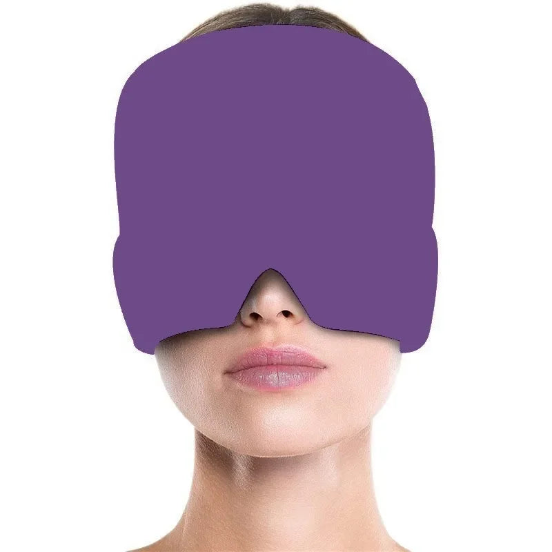 Ultieme Migraine Verlichtingsh mhe - Verzachtende Gel Hot & Cold Therapie IJs Cap voor Hoofdpijn Verlichting & Oogmasker om Stress en Drukpijn te Verlichten