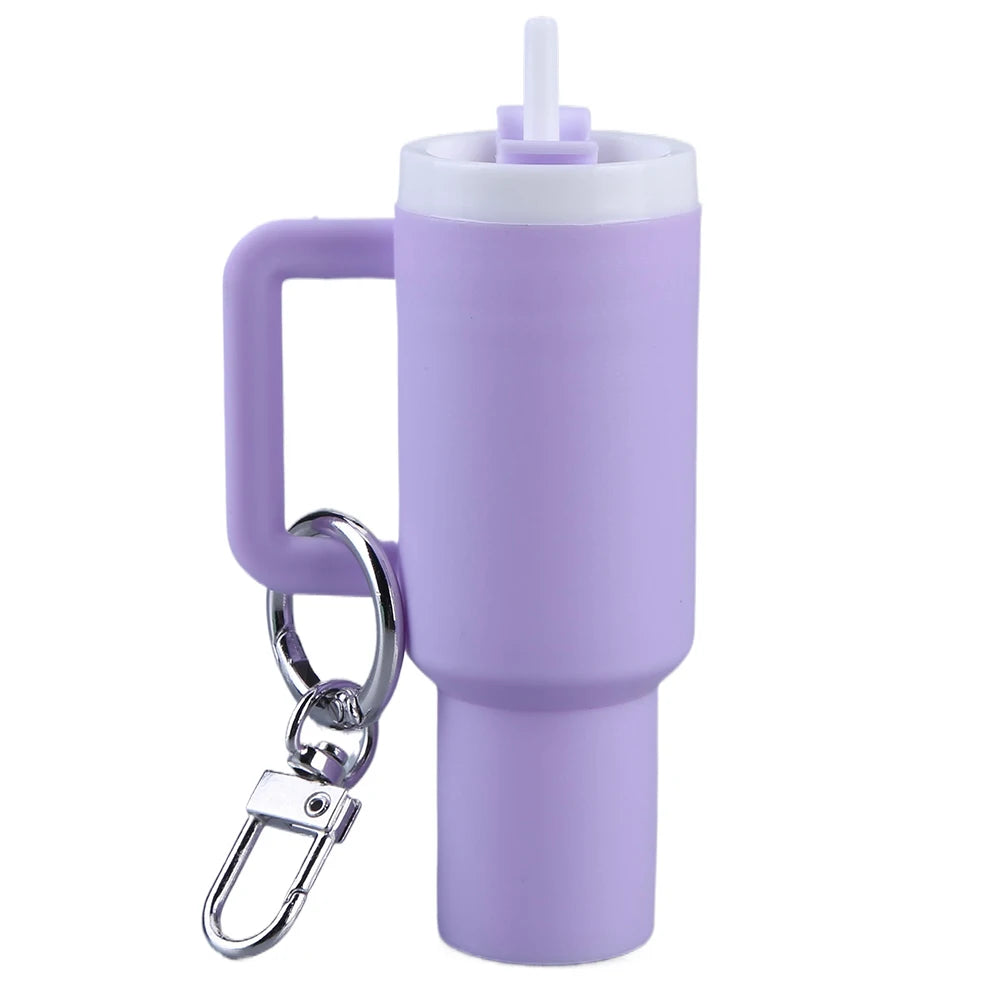 Schattige Mini Tumbler Sleutelhanger - Veelzijdige Chapstick Houder & Charmante Handtas Accessoire voor Schooltassen!