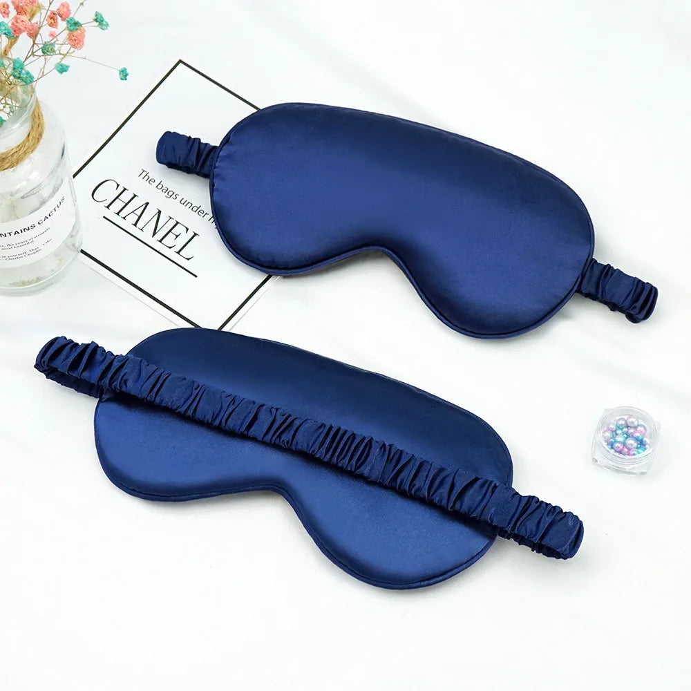 Luxueuze Geïmiteerde Zijden Oogmasker & Slaapoogmasker - Ultiem Comfort voor Reizen & Ontspanning, Zachte Oogverzorgingsschild voor Rustgevende Slaap