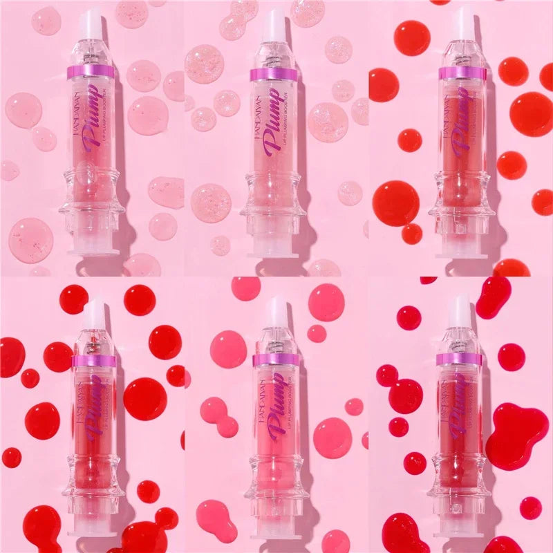 Bereik Weelderige Lippen met PLUMP POUT Lip Plumping Booster Gloss - Hoge Glans, Extreme Glans, en Kristalvolume Lipolie voor een Volle, Mooie Lippen!