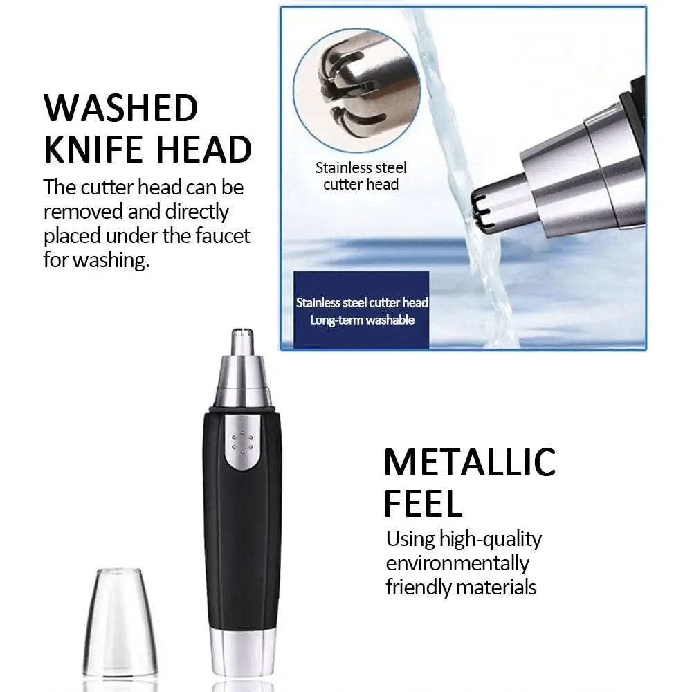 Premium Elektrische Neushaartrimmer & Verzorgingsset voor Mannen en Vrouwen - Moeiteloos Oor-, Nek- en Wenkbrauwscheren!