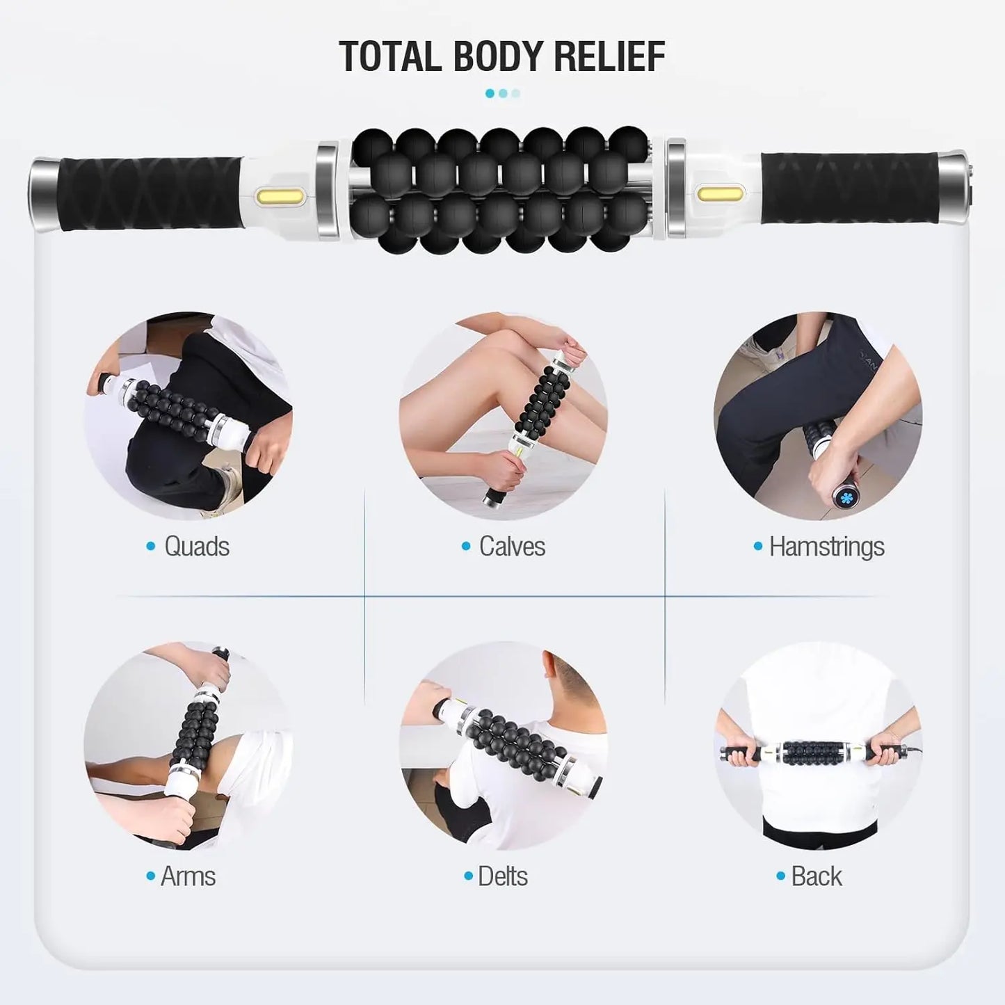 Revitaliseer je lichaam met de 40W hoge frequentie elektrische roller: ultieme spierontspanning, anti-cellulitis en lichaamsvormend afslankoplossing!
