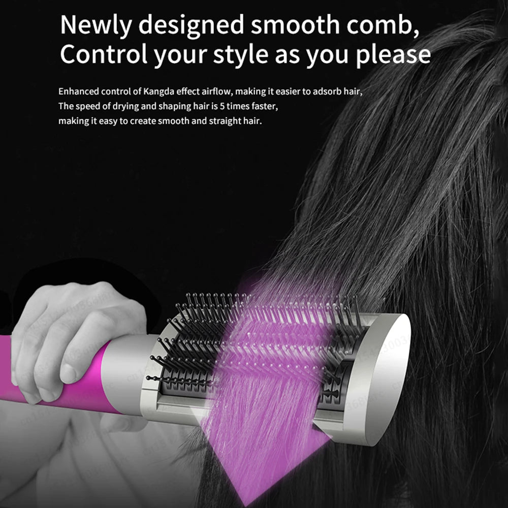 Verhoog Je Haarspel: 6-in-1 Multi-Styler met Krultang, Hete Lucht Borstel en Professionele Föhn voor Prachtige Krullen!