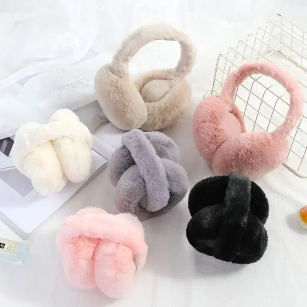 Gezellige Chic Pluche Oorwarmers voor Mannen en Vrouwen - Modebewuste Buitenoorwarmers voor Ultiem Wintercomfort en Bescherming