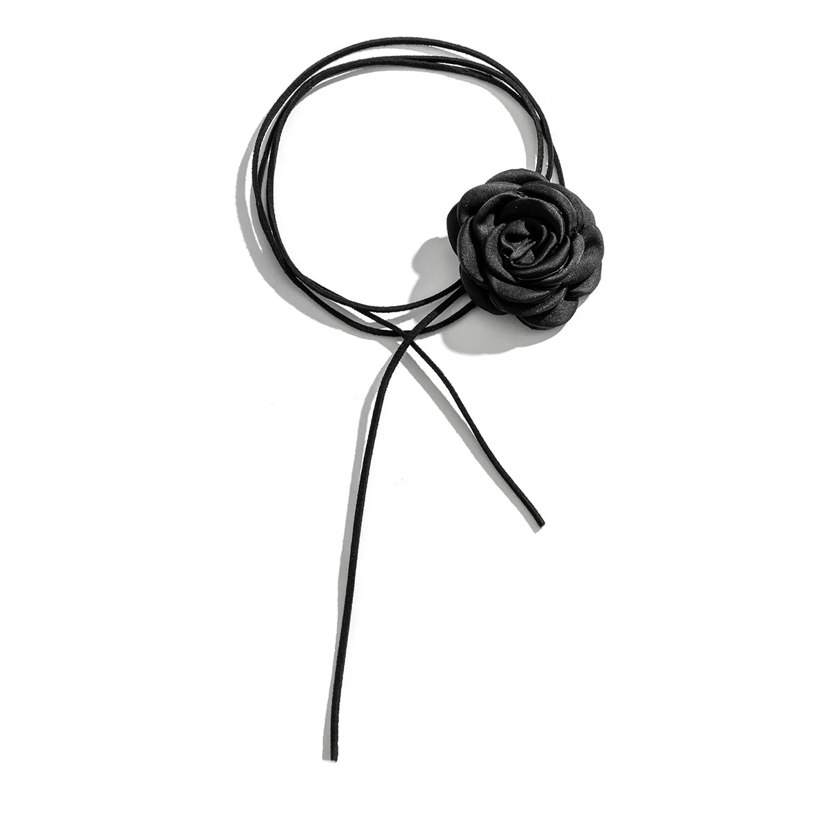 Betoverende Gothic Grote Rozen Sleutelbeen Ketting voor Vrouwen - Verstelbare Choker met een Vleugje Koreaanse Mode en Y2K Charme