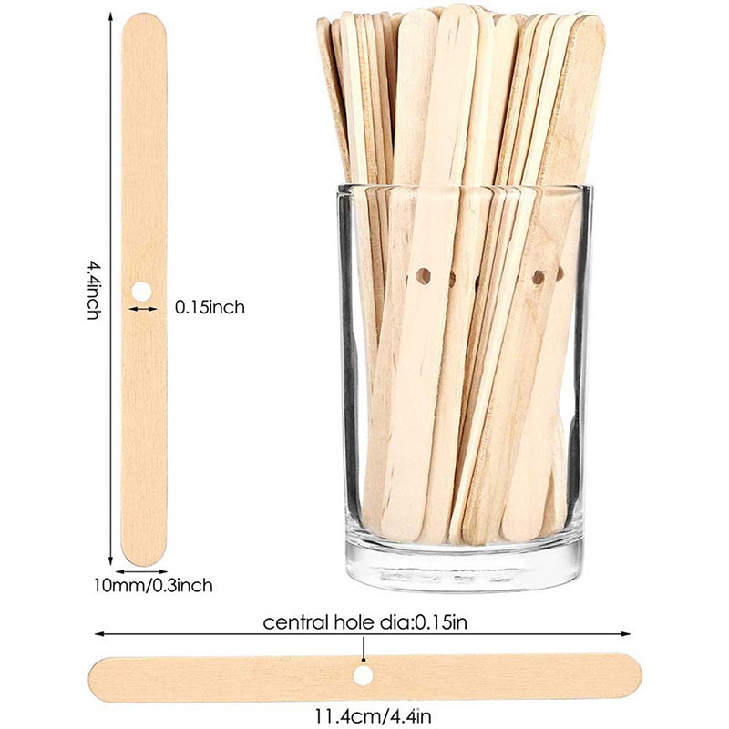 Wooden Candle Wick Holders with Hole Wick Centering Tool for DIY Candle Making Supplies