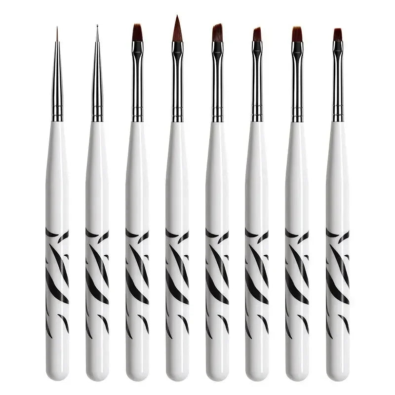 Ultimatieve Nail Art Penseelset: 5 of 20 Professionele Ontwerptools voor Indrukwekkend Schilderen, Tekenen en Dots - Perfect voor Manicures!