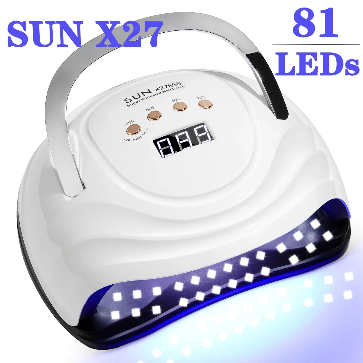 Professionele 380W LED Nagellamp voor Snelle Gel Uitharding - 81 LED's, 4 Timerinstellingen, Perfect voor Thuis en Salon Nagelkunst!