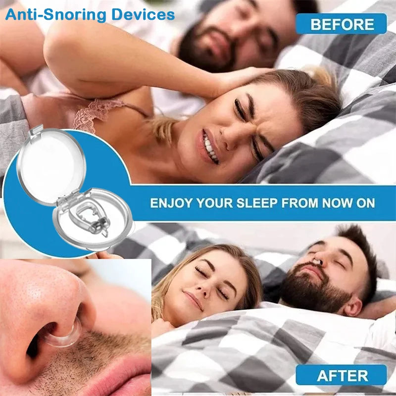 Premium Magnetische Anti-Snurk Neusclip – Adem Gemakkelijk en Slaap Beter! Effectieve Apneu Hulp met Handige Opbergdoos – Beschikbaar in 1/2/4/6 Pakketten