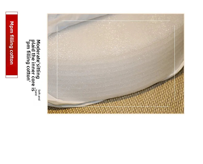 Deluxe 40x6cm Yoga Meditatiekussen - PEP Harde Textuur Rugsteun Kussen - Afneembare & Wasbare Japanse Tatami Mat