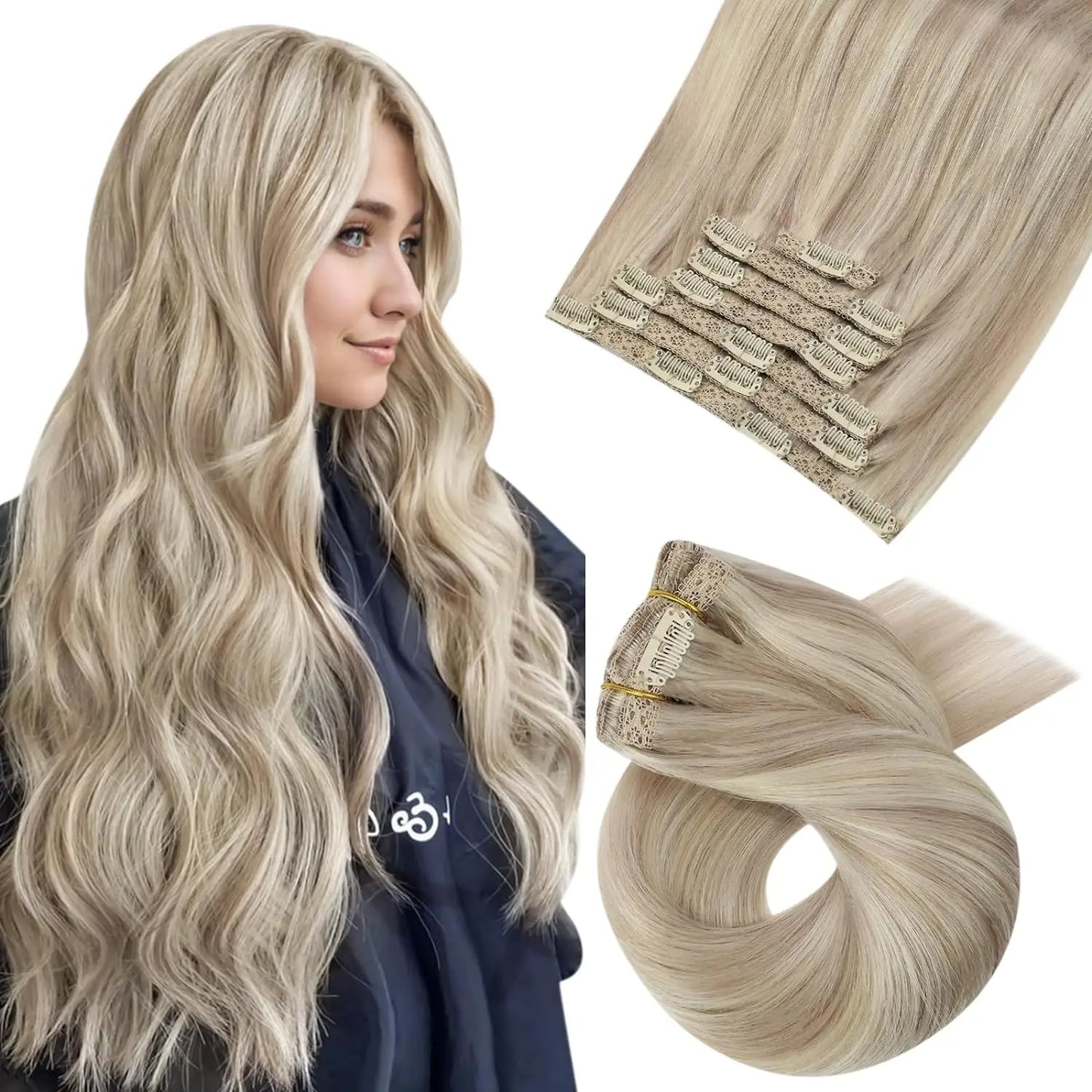 Transformeer je look met Moresoo Premium Clip-In Haarextensions - 100% Natuurlijke Remy Haar, Rechte Stijl, Verkrijgbaar in 5 en 7 Delige Sets!