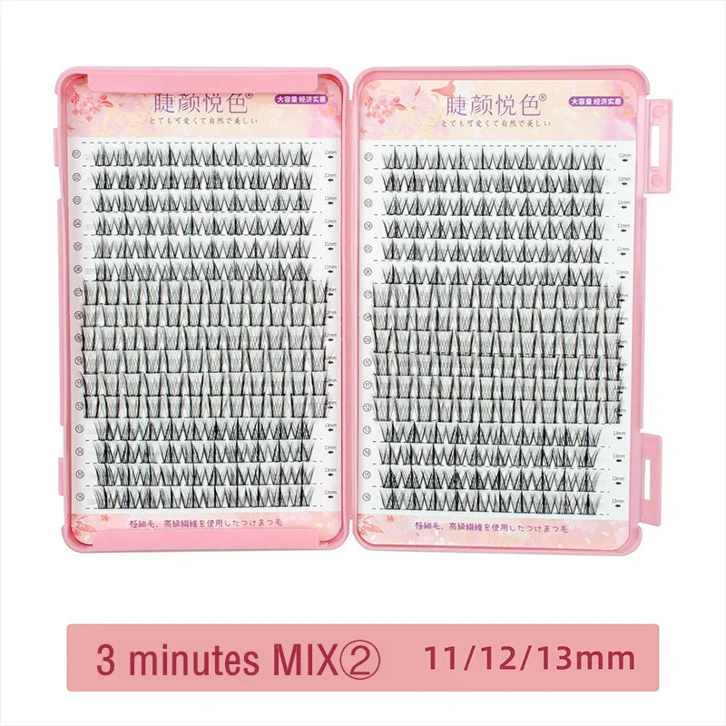 32 Rijen Luxe Individuele Cluster Wimperextensions - Professionele Kwaliteit voor Adembenemende Make-up Looks - Groothandel Beschikbaarheid