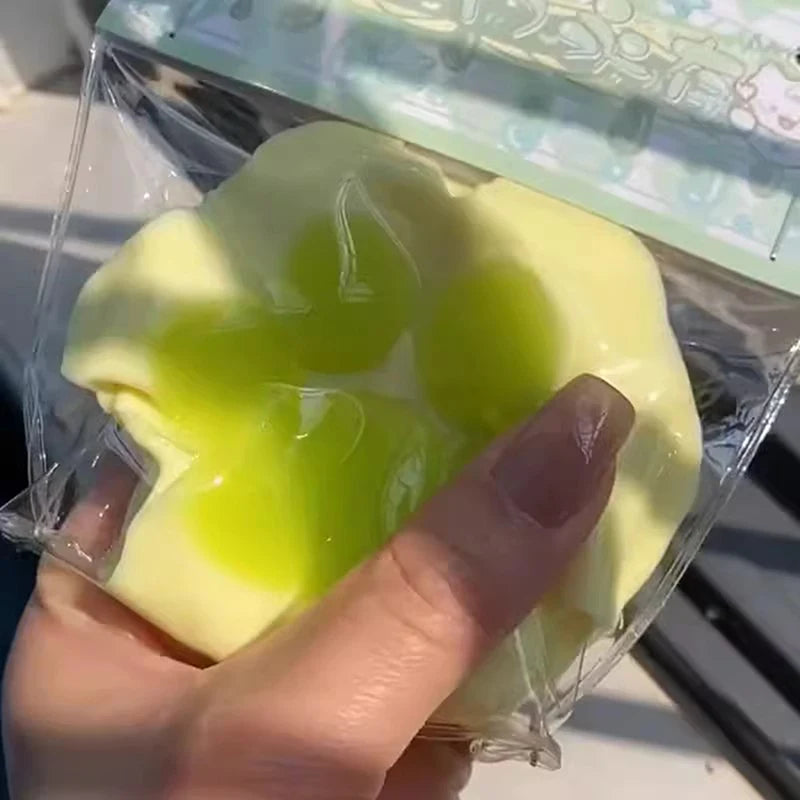 Leuke Zachte Siliconen Groene Druif Katpoot Stressverlichtingsspeelgoed - Langzame Terugslag Pret voor Kinderen! Perfect Cadeau voor Ontspanning!