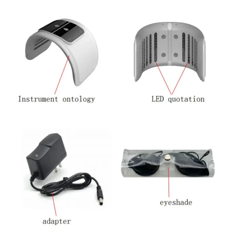 Verjong je huid met het 7-kleuren LED gezichtsmasker PDT apparaat – Perfect voor spa-behandelingen en thuis schoonheidsverzorging