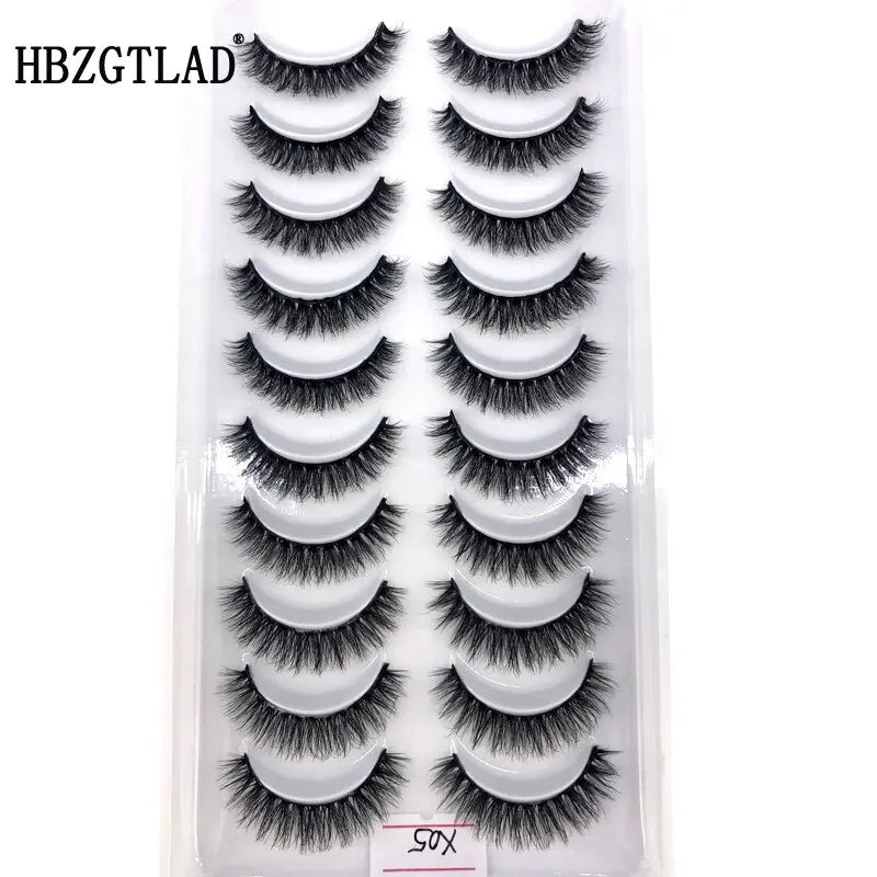 Transformeer je look met HBZGTLAD's nieuwe 10 paar 3D nepmink wimpers - moeiteloos dramatisch, fluffy en perfect voor elke make-upstijl!