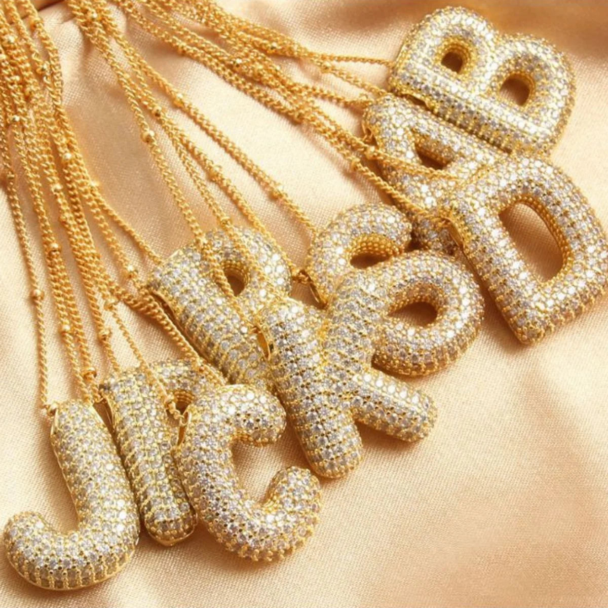 Prachtige Luxe Zirkon Kristal 26 Engelse Letters RVS Kettingen voor Vrouwen – Trendy Choker Ketting Sieraden Groothandel