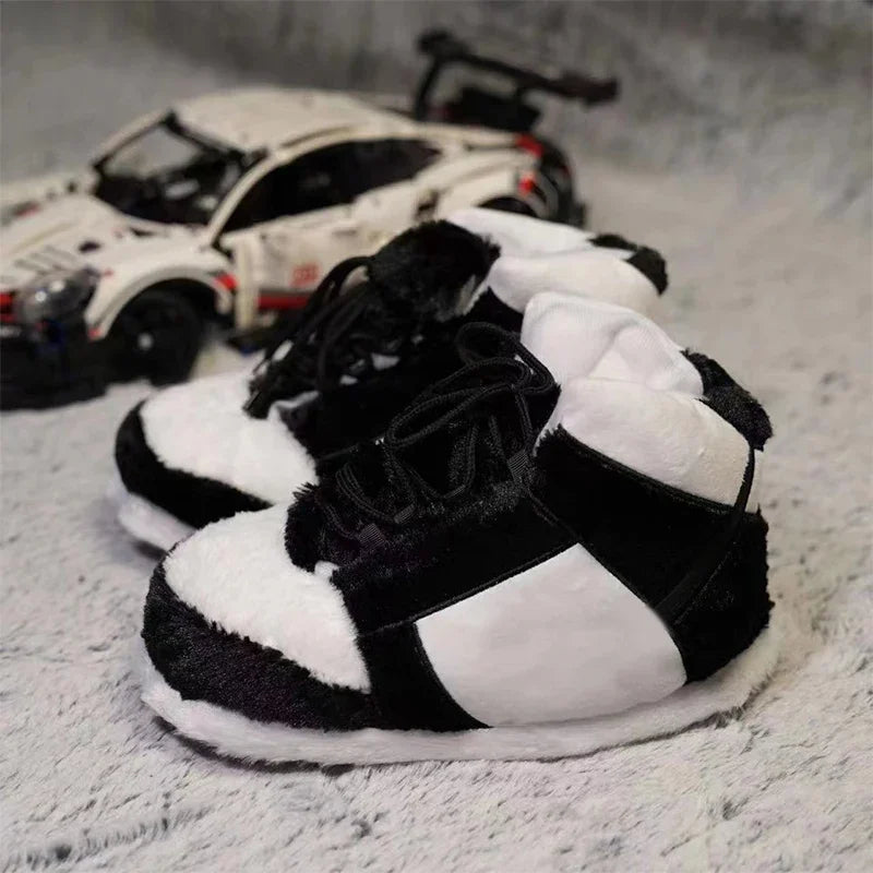Schattige Cartoon Dier Plush Slippers - Gezellige Katoenen Winter Footwear voor Mannen en Vrouwen