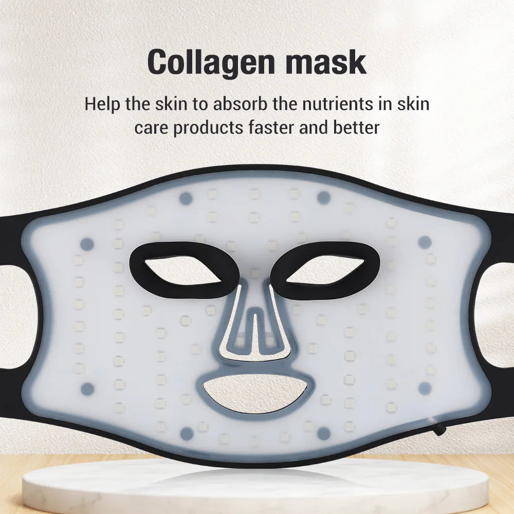 Verjong uw huid met onze multi-golfbreedte rode lichttherapie masker – 460nm, 660nm, & 850nm LED schoonheidsapparaat voor een jeugdige, stralende huid en rimpelherstel!