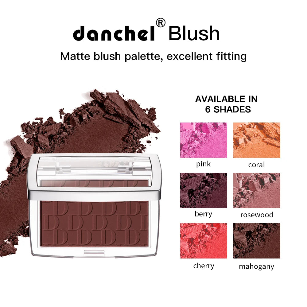 Levende Matte Blush Collectie: 6 Verbluffende Tintenn van Roze Geperst Poeder voor Perfecte Wangen