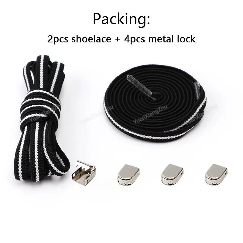Moeteloze Elastische Geen-Knoop Veters voor Sneakers - Perfecte Pasvorm voor Kinderen en Volwassenen!
