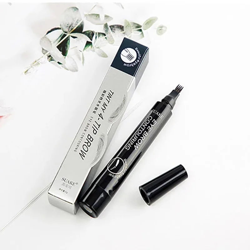 Levende 5-Kleur Microblading Oogpotlood - Waterdichte en Langdurige Vloeibare Oogpotlood met Precisie 4-Punt Tip