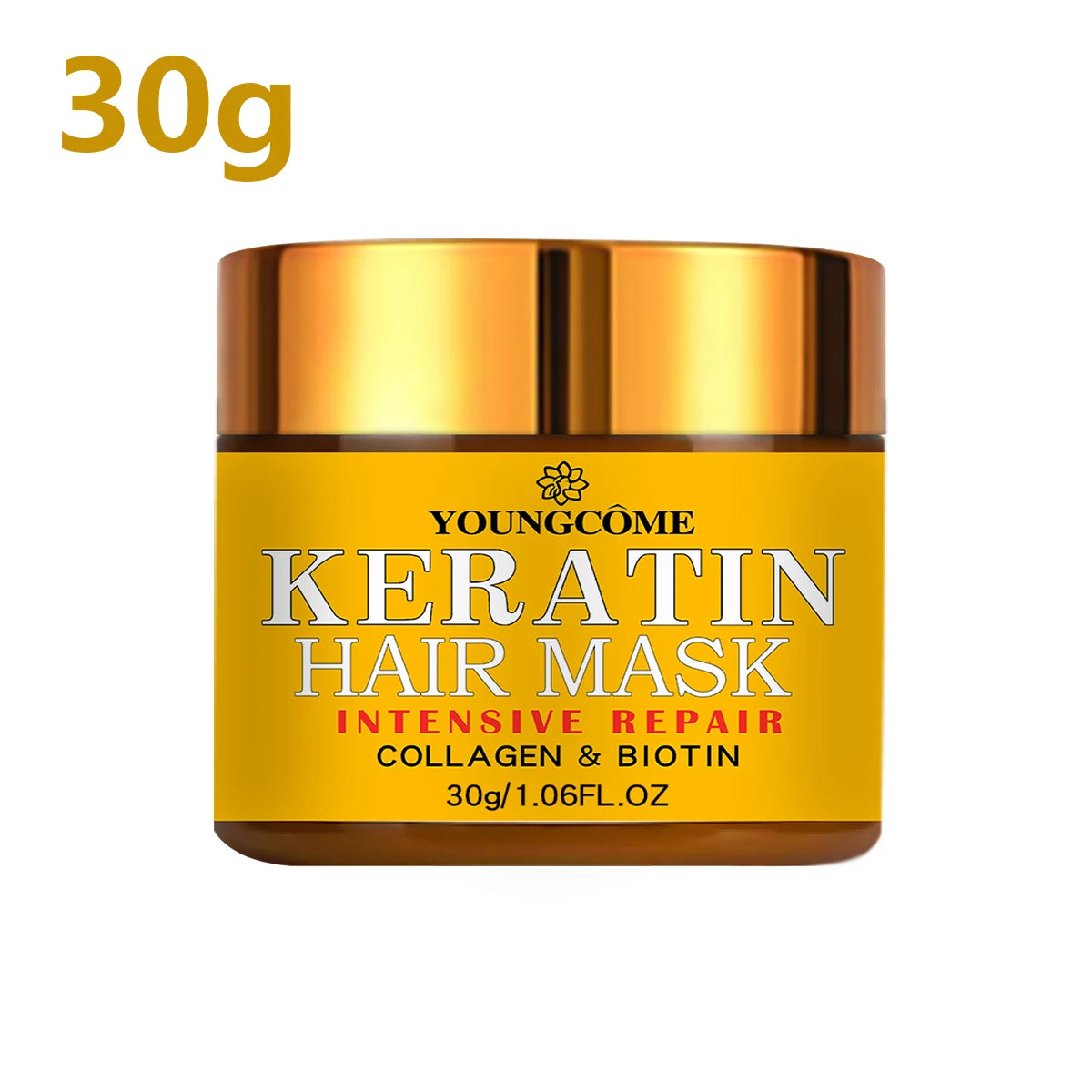 Revitaliseer je Haar: Voedende Biotine, Collageen & Keratine Reparatiemasker voor Droog, Beschadigd Haar
