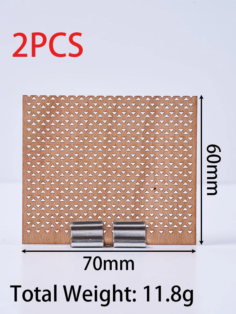 Smokeless Wood Candle Wicks with Metal Clips Multiple Sizes Wooden Wicks for Soy Wax DIY Candle Making