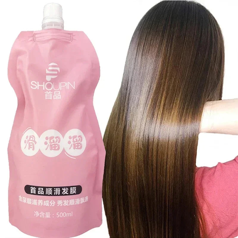 Revitaliseer je haar: 30/500ml Professionele Keratine Haarmasker voor 5-seconde Schadeherstel - Tem Frizz, Bereik Zachtheid, Glans & Diepe Hydratatie!
