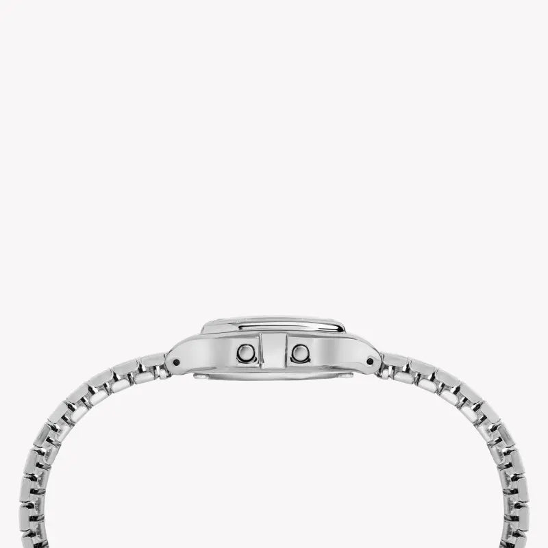 Timex Women's Silver Stainless Steel Watch, Digital Dial | TW2T48200-1
