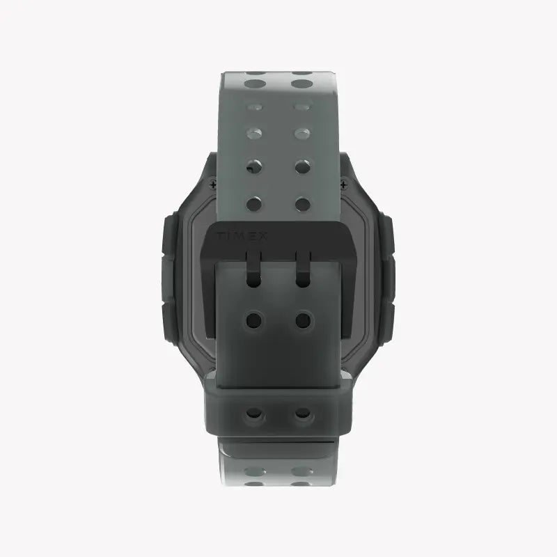 Timex Men's Gray Silicone Watch, Digital Dial | TW2U56400-2