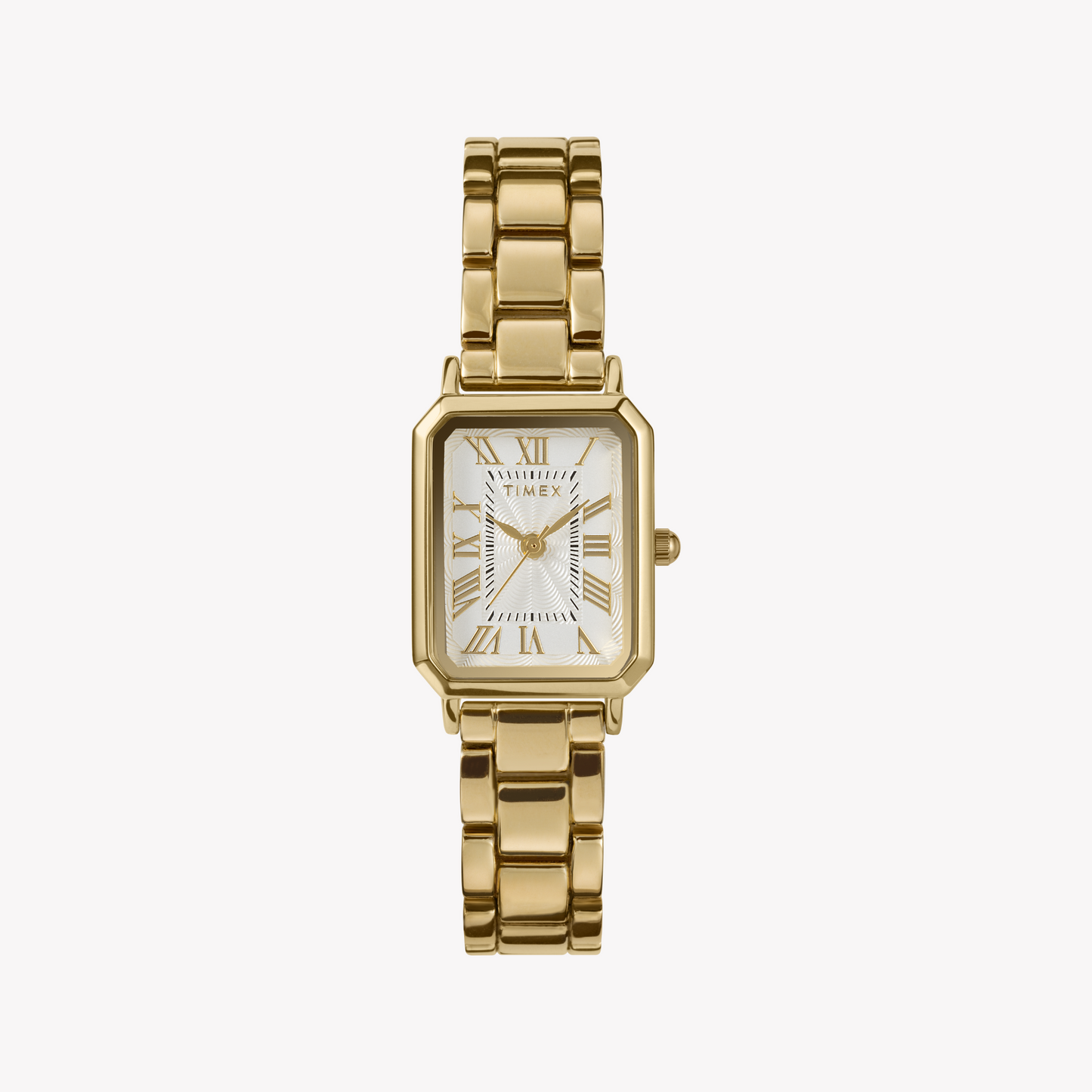 TIMEX Women's Gold Alloy Watch, Gold/White | Model TW2Y01200-0