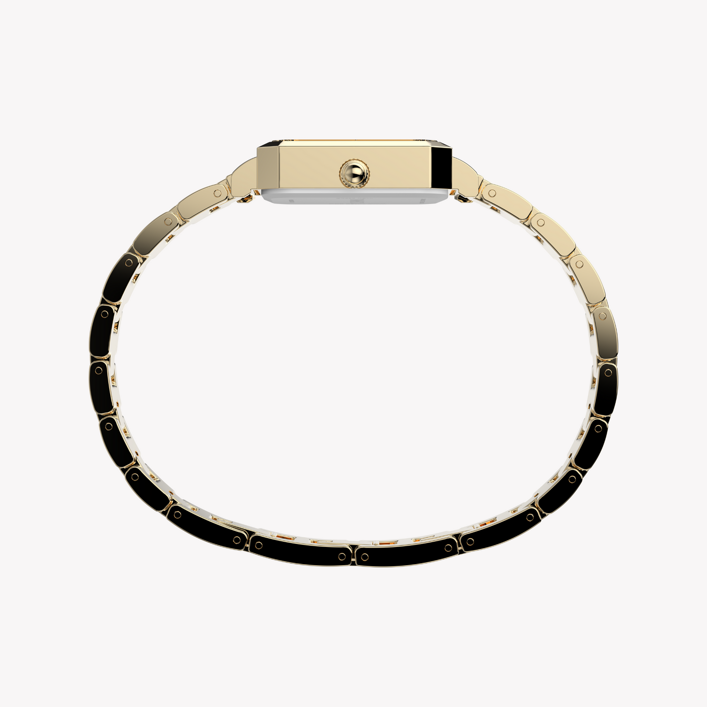 TIMEX Women's Gold Alloy Watch, Gold/White | Model TW2Y01200-1
