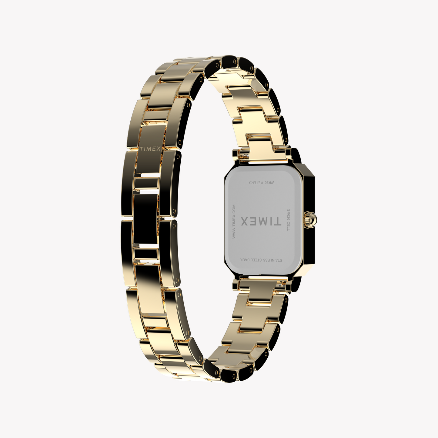 TIMEX Women's Gold Alloy Watch, Gold/White | Model TW2Y01200-2