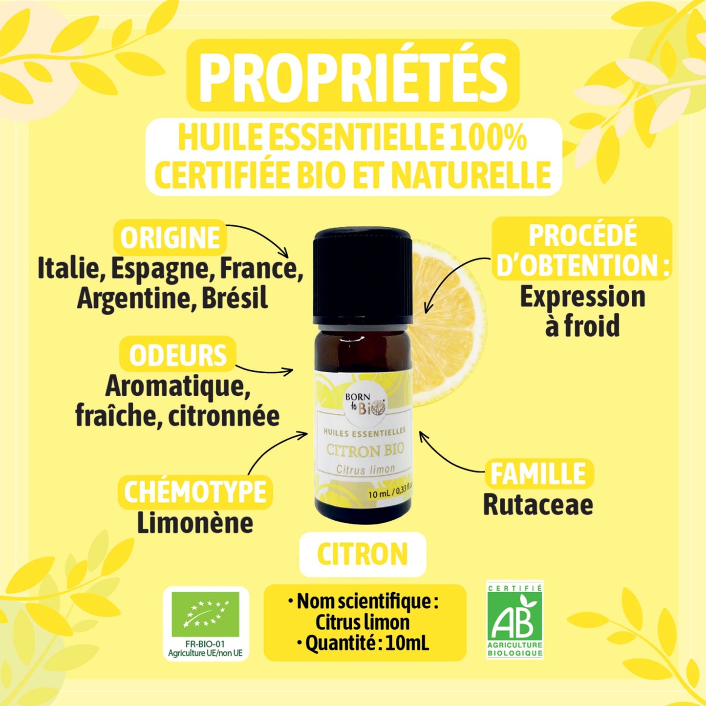 Organic Lemon essential oil-1
