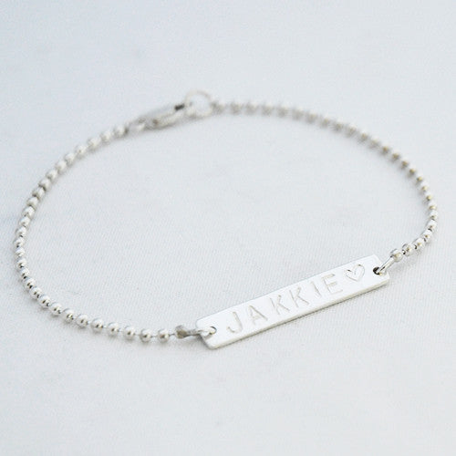 Engraved Charm - Tekstplaatje Armband