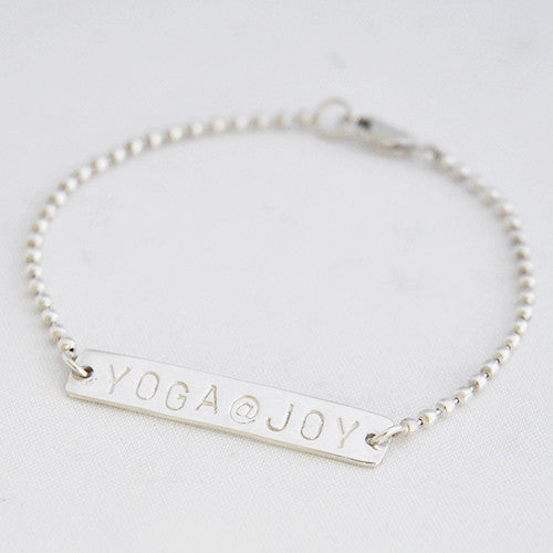 Engraved Charm - Tekstplaatje Armband